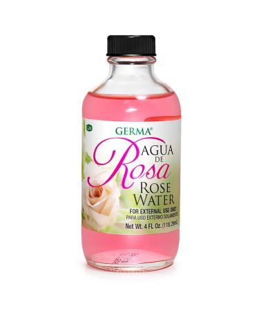 Germa Rose Water Natural Floral Fragrance Hydrating And Rejuvenating / Agua de Rosa Natural Fragancia Floral Hidratante y Rejuvenecedor - 4oz