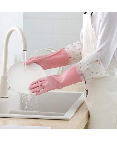 1Pair Wet-Proof Home Use Long Kitchen Clean Cleaning Pink For Morandi Single Layer - Buy Online on GoSupps.com