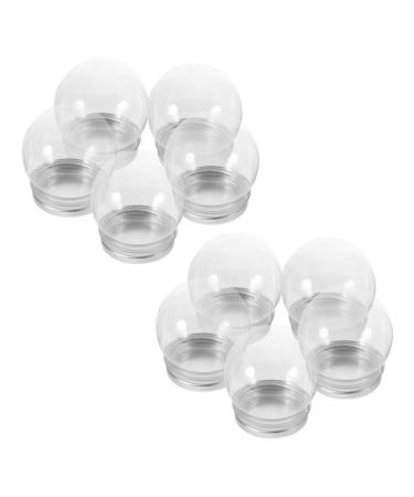 Alipis 10pcs Candy Bottle Snowglobe Diy Snow Globe Wedding Favor Dome Diy Supplies Christmas Box