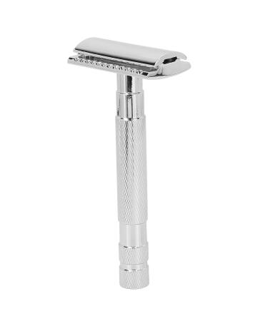 Sonew Men's Vintage Manual Double Edge Razor - Silver Shaver for Ultimate Beard Precision - Buy Online on GoSupps.com