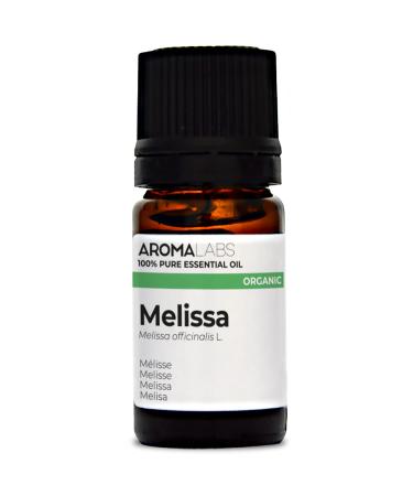 BIO - Melissa Essential Oil - 5mL - 100% Pure Natural Chemotyped and AB Certified - AROMA LABS (French Brand)