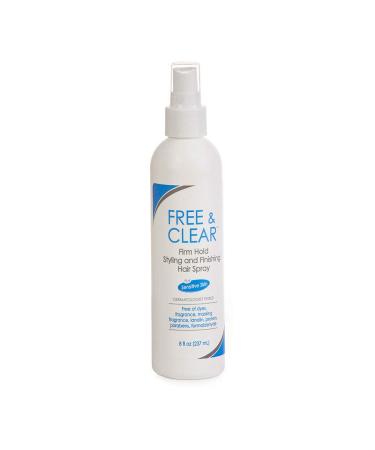 Free & Clear Styling & Finishing Hair Spray Firm Hold 8 oz (Pack of 2)