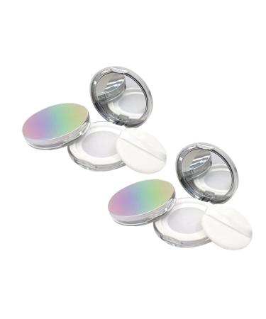 FOMIYES Flour Holder 2pcs Box Powder Box Plastic Containers Powder for Women Cosmetic Powder Cases Makeup Box Simple Miss