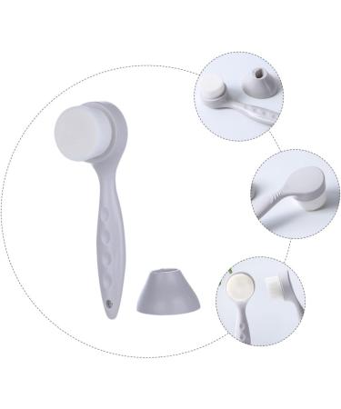 minkissy Manual Face Brush Facial Cleansing Tool Face Scrub Brush Silicone Cleaning Brush Skin Care Brush Face Washing Cleaner Facial Brush with Holder Artificial Fiber Deep Cleaning - Buy Online on GoSupps.com