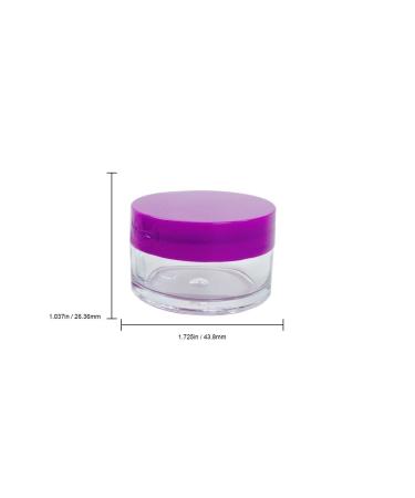 Beauticom 12 Pieces 20G/20ML Clear Jars with Multi-Color Lids - BPA Free Cosmetic Medication & Lab Containers | International Shipping - Buy Online on GoSupps.com