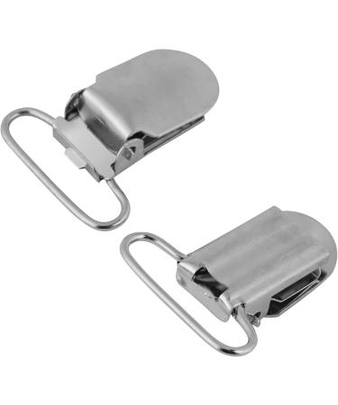 High-Quality Silver Metal Pacifier Clips & Trousers - 25mm Pacifier Holder & Toy Holder Clips - Buy Online on GoSupps.com