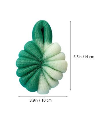 Lurrose 2Pcs Bath Loofah Sponge Set | Exfoliating Body Scrubber for Shower | Men Women | Random Color - Buy Online on GoSupps.com