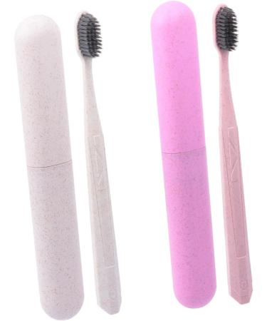 ULTECHNOVO 4pcs Toothbrush Set - Eco-Friendly Travel Toothbrushes & Toothpaste | Buy Online Worldwide - Buy Online on GoSupps.com