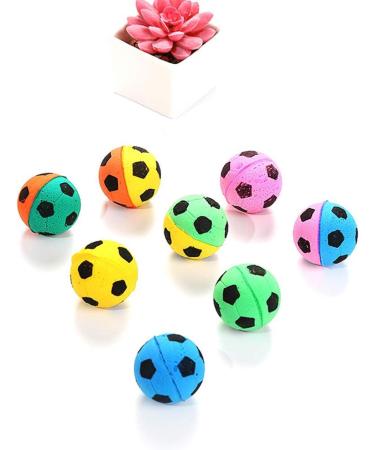 Cat Toys EYLEER Pet Cat Kitten Foam Sponge Soccer Balls Cat Kitten Toys Interactive Bulk for Kitten Cat Playing - Pack of 20 Assorted Color - Buy Online on GoSupps.com