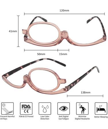 Shop Stylish Rotatable +2.0 Makeup Reading Glasses for Women - Foldable & Fashionable Eye Makeup Glasses - International Shipping Available - Buy Online on GoSupps.com
