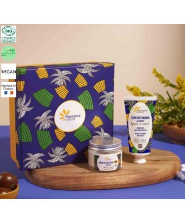Fleurance Nature Shea Butter Face and Hands Box organic women's facial beauty care certified organic cosmetics women's gift box - Buy Online on GoSupps.com