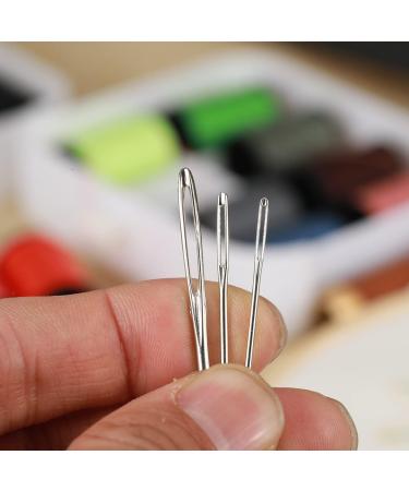 YKLBPD 18 Pieces Large Eye Sewing Needles - Stainless Steel for Knitting, Embroidery, Leather, Tapestry - Buy Online on GoSupps.com