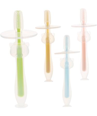 Minkissy 20-Pack Silicone Baby Toothbrush Set | Oral Hygiene Tools for Newborns & Infants | Gentle Mouth Cleaner for Babies - Buy Online on GoSupps.com