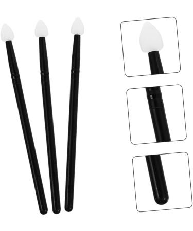 PLAFOPE 3pcs Makeup Brush Makeup Applicator Sponges Makeup Black Plastic Handle - Buy Online on GoSupps.com