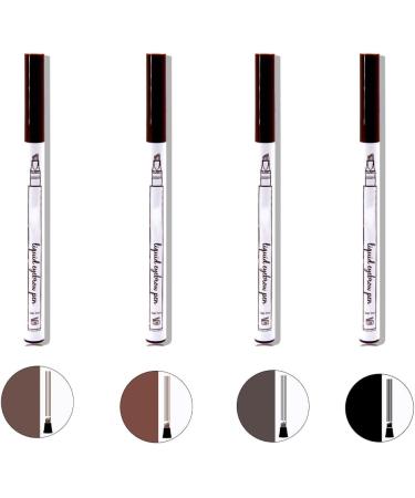  Allayu Waterproof Long-Lasting Multicolor Eyebrow Pencil Makeup Cosmetics Convenient for Professionals and Beginners Black - Buy Online on GoSupps.com