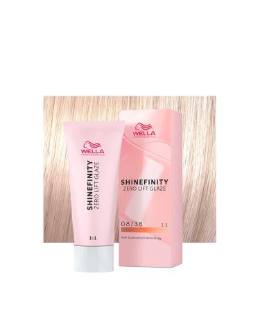 Wella Shinefinity Honey Latte 08/38 Light Golden Pearl Blonde 60ml - demi-permanent coloring
