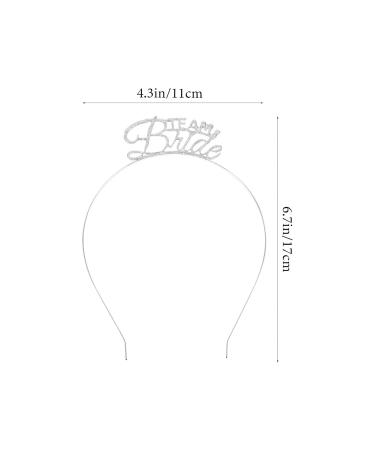 Buy Minkissy 3-Pack Team Bride Tiara Headbands for Hen Parties - Silver Party Accessories | International Shipping - Buy Online on GoSupps.com