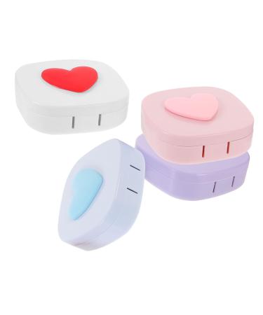 Kombiuda 4 sentences Contact lens container Transport box for travel lens organizer contact lenses case glasses frames clipping eye lens organizer make-up lens holder glasses