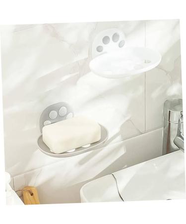 Amosfun 2 Pcs Box Soap Box Soap Rack Shower Soap Holder Shower Basket Soap Dish Soap Storage Soap Holder Bathroom Soap Draining Dish Hygiene Plastic Storage Rack White Wall-mounted - Buy Online on GoSupps.com