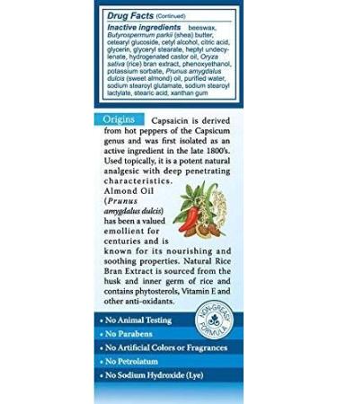 Earth's Care Arthritis Cream 0.1% Capsaicin 2.4 oz - Paraben, Color, Fragrance-Free - Odorless Formula - 1 Pack - Buy Online on GoSupps.com