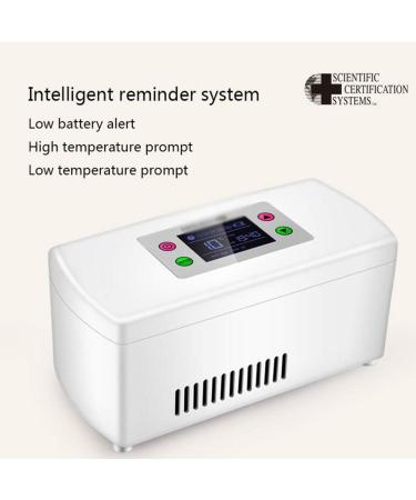 Insulin Cooler Smart New Portable Refrigerated Box Large LCD Display Drug Reefer Rechargeable UV Small Refrigerator White - Buy Online on GoSupps.com