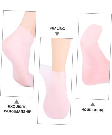 Beavorty 3 Pairs Sock Gel Booties Humidor Gel Skin Soles Foot Moisturizer for Dry Feet Gel Spa Stocking Dry-Proof High Heels Skin Protect Soles Women's Box Sebs Pink Moisturizing - Buy Online on GoSupps.com