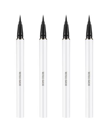 VANGAY Waterproof Eyeliner Pen Pack Of 4 Precision Brush Tip Liquid Eyeliner Pencil Eye Liner Makeup Black