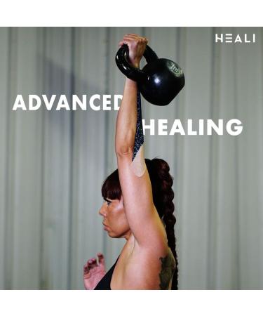 Heali Precut Kinesiology Tape Roll - Magnesium & Menthol Infused - 20 Strips - 2 x 10 - Latex Free - Strong Adhesive - 4-7 Days - Splatter Paint Design - Buy Online on GoSupps.com