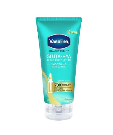 Vaseline Healthy Bright Gluta-Hya Serum Burst Lotion Smoothing Perfector 170 Ml with AHA + BHA + PHA Shed Old Skin Cells Reveals Smooth Glowing Skin From First Use