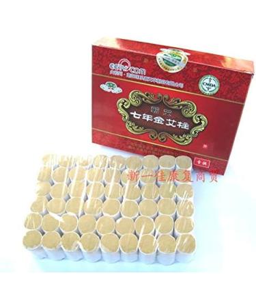 Yobaih Moxibustion - 2 Boxes of 40:1 Gold Moxa Columns & Strips | 54 Sections - Premium 7-Year Aged Ai Cao for International Shipping - Buy Online on GoSupps.com