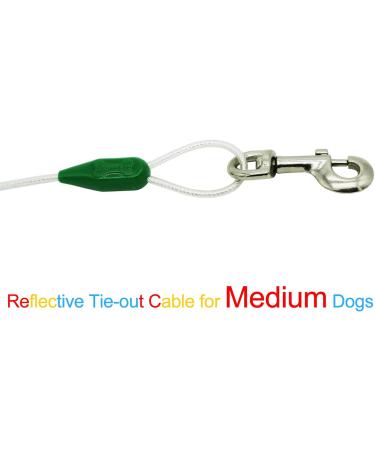 Petest Reflecting Integration for Dogs (Up to 250 lbs) - Durable Leashes in 10ft 15ft 25ft 30ft 40ft | Dark Green & Silver - Buy Online on GoSupps.com