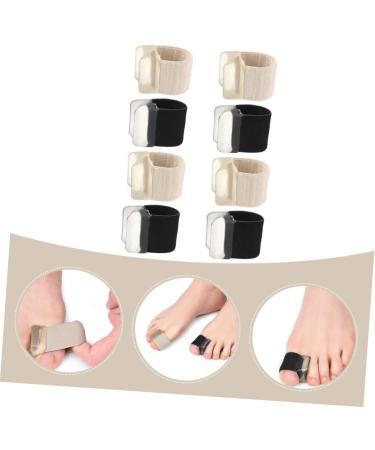 NOLITOY 4 Pairs Toe Separator - Bunion Night Splint & Toe Stretcher - Comfortable Elastic Toe Sleeves & Spacers for Men - Assorted Colors - Reusable Big Toe Straightener - Buy Online on GoSupps.com
