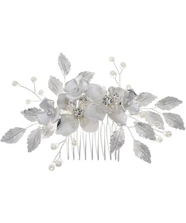 Rose Pink Pearl Hairpin Wedding Hairpin Bridal Hair Clips Accessories Everyday Headwear Thin Women Floral Hairpin For Wedding Bride Bridesmaid Party - Buy Online on GoSupps.com