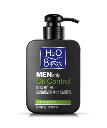 BIOAQUA Men Oil Control Cool Facial Milk Cleanser Face Care Skin Refreshing Coolness Soft Moisturizing