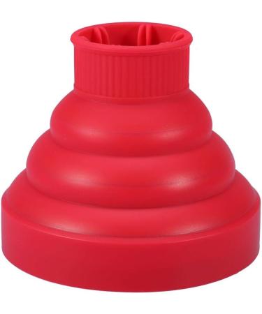 Hair Blower Diffuser Hairdryer Cover Styling Foldable Folding Collapsible Silicone Hairdressing Tool Attachment for Natural Wavy Fine Thick Hair for Home Barbershop Hairdressing Salon(Red) - Buy Online on GoSupps.com
