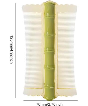 AMZLORD C84omb Double-sided Scalp Massage Comb Fine Tooth Hair Nit Comb Lice Comb Flea Lice Removal Bamboo Shape for Cats Dogs Green - Buy Online on GoSupps.com
