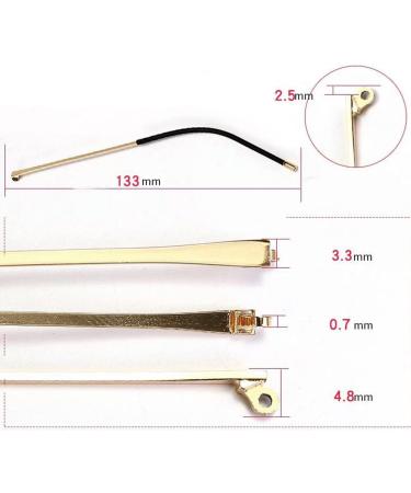 Buy D11 Metal Glasses Replacement Frames - Durable Temple Arms & Legs for Stylish Vision - Buy Online on GoSupps.com