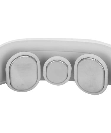 Professional Electrical Neck Massager - Blood Circulation Device | Hot Compression Vibration Therapy with 3 Electrodes (White) - Buy Online on GoSupps.com