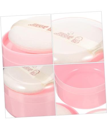 Toddmomy Baby Powder Set - 12 Pcs Body Powder Puff Box with Pink Synthetic Sponge - Compact Child-Friendly Plastic Containers - 8x6cmx2pcs Pinkx2pcs - Buy Online on GoSupps.com