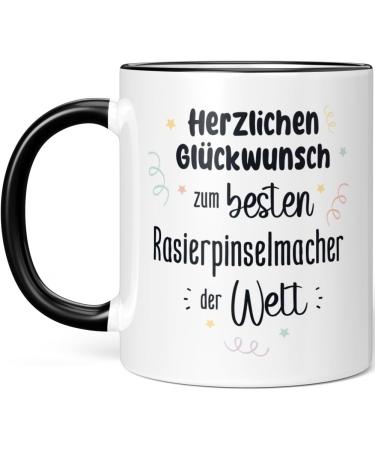 JUNIWORDS Black Mug - Celebrate the World's Best Shaving Brush Maker | Unique Gift Idea - Buy Online on GoSupps.com