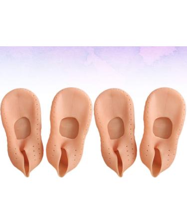Buy Pretyzoom 2 Pairs Heel Protection Socks - Moisturizing Gel Socks for Cracked Heels & Plantar Fasciitis - Invisible Spa Socks for Beach Comfort - Buy Online on GoSupps.com
