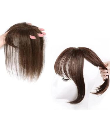 Human Hair Toppers Clip In Crown Toppers Hair For Women Straight Toupee Part Wiglets Hairpieces (Light Brown 25 cm) - Buy Online on GoSupps.com