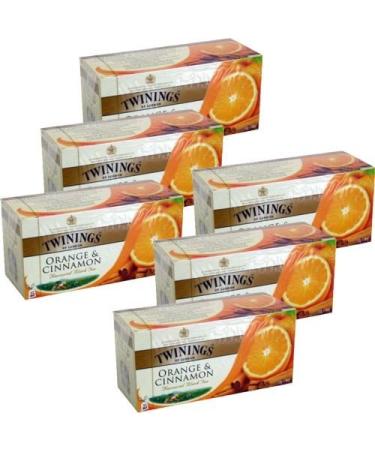 Twinings Twinings Orange & Cinnamon Pack of 6 bags of 25 tea bags (orange and cane)