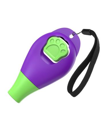 Postman Pooch Dog Training Clicker with Wrist Strap Effective Behavioural Training Easy Click Training For Dogs (Purple)