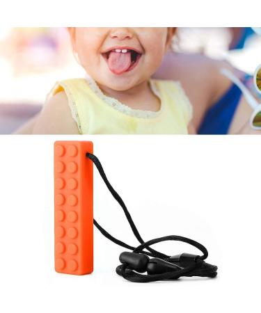 Lantuqib Teething Teether for Autism & ADHD | Safe Teether for Kids Over 3 Years | Orange Color | International Shipping - Buy Online on GoSupps.com