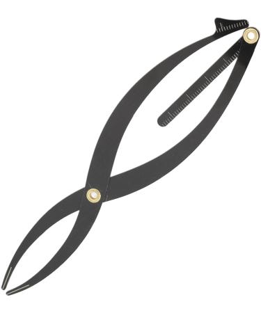 Golden Ratio Symmetrical Eyebrow Ruler Stainless Steel Measuring Tool for Eyebrows Professional Microblading and Makeup Portable (Black) - Buy Online on GoSupps.com