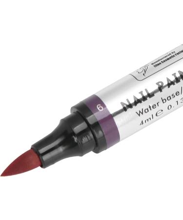 Nail Art Polish Pen Excellent Effect Nail Polish Pen Safe Bright Reliable for Manicurist for Nail Salons(06) - Buy Online on GoSupps.com