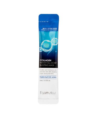 Farmstay Collagen Water Sleeping Beauty Mask - 20 Pieces, Hydrating & Nourishing (0.13 fl oz each) - Buy Online on GoSupps.com