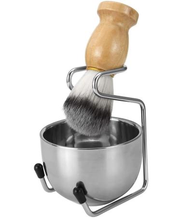 LCKJLJ Mens Wet Shaving Set | Badger Hair Brush & Stainless Steel Stand | Premium Razor Holder & Salon Tools - Buy Online on GoSupps.com