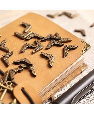 20pcs Bronze Metal Book Corner Guards - Scrapbook & Photo Album Decoration - Buy Online on GoSupps.com